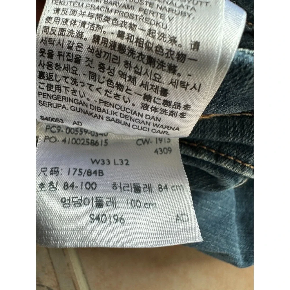 Levi's 559 Blue denim Men's Straight-Loose fit size: W33‎ L32